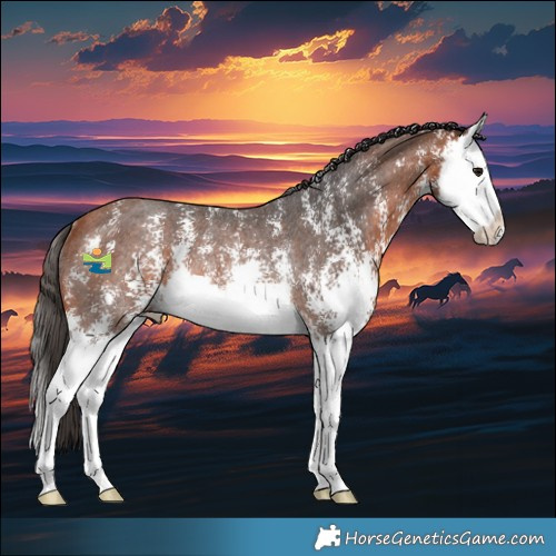 Horse Color:Bay Sabino Splash Rabicano