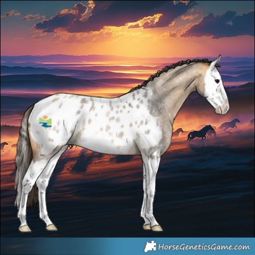 Horse Color:Buckskin Roan Splash Blanket 