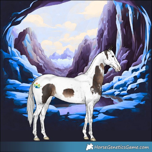 Horse Color:Silver Brown Sabino Splash Tobiano 