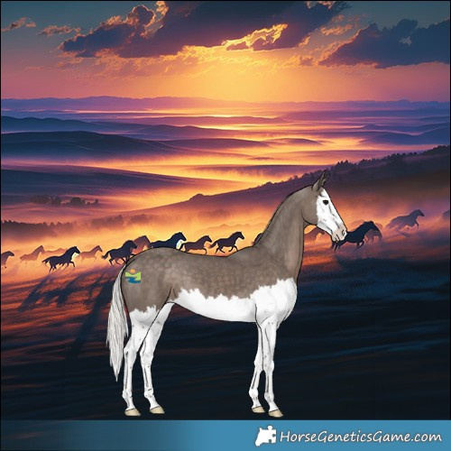 Horse Color:Silver Black Sabino Splash