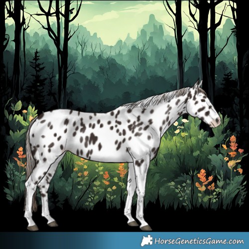 Horse Color:Liver Chestnut Tobiano Leopard