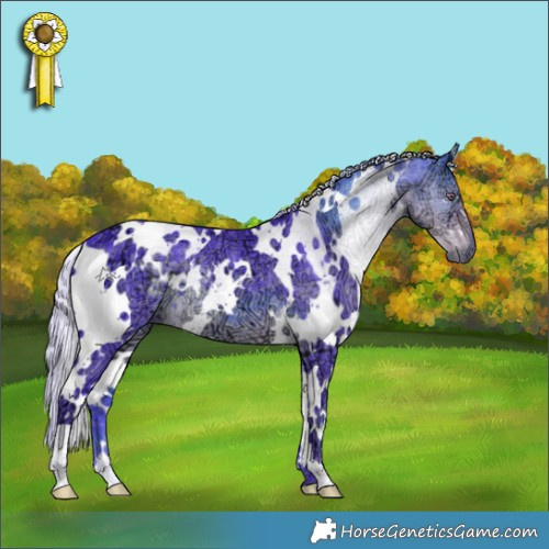 Horse Color:Watercolor White Spotted Chocolate Silver Smoky Black Chinchilla Ice