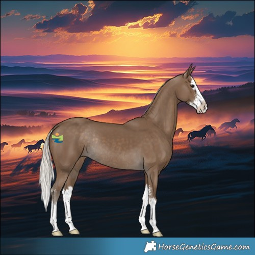 Horse Color:Silver Smoky Black Sabino Splash Rabicano 