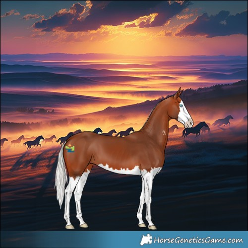Horse Color:Silver Bay Sabino Splash 