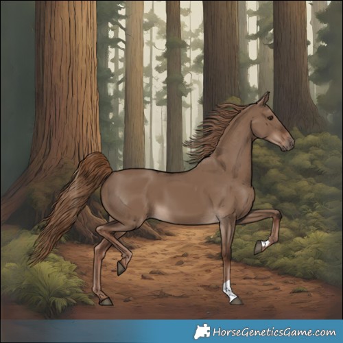 Horse Color:Liver Red Dun 