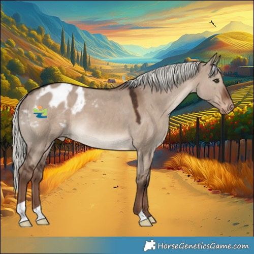 Horse Color:Liver Red Dun Mushroom Appaloosa 