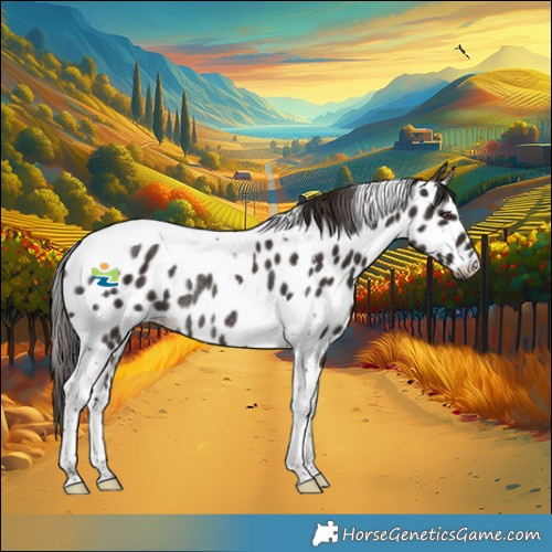 Horse Color:Liver Chestnut Tobiano Near Leopard Rabicano 