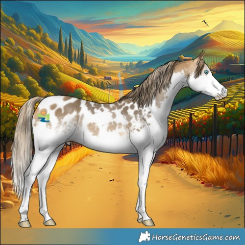 Horse Color:White Spotted Buckskin Splash Appaloosa Rabicano