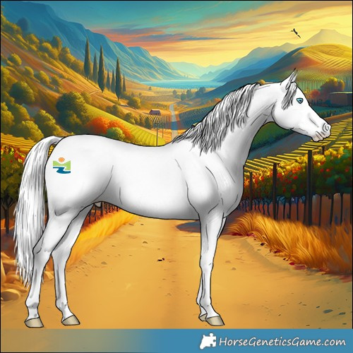 Horse Color:Perlino Splash Rabicano