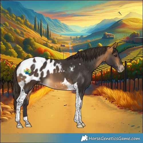 Horse Color:Buckskin Tobiano Blanket