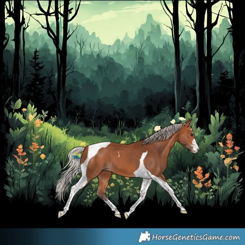 Horse Color:Silver Bay Tobiano 