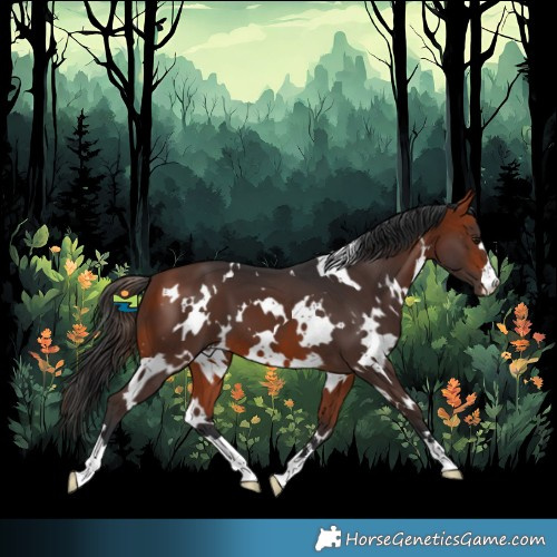 Horse Color:White Spotted Bay
