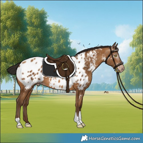 Horse Color:Gray Amber Champagne Tobiano Appaloosa 