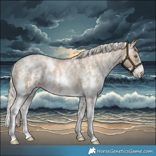 Horse Color:Chocolate Palomino Pearl Sabino Appaloosa Rabicano  and Chocolate Palomino Pearl Sabino Appaloosa Rabicano 