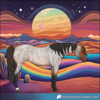 Horse Color:Bay Roan