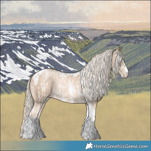 Horse Color:Chocolate Palomino Pearl Sabino Varnish Rabicano and Chocolate Palomino Pearl Sabino Tobiano Varnish Rabicano