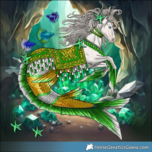 Horse Color:White Spotted Gold Champagne Ice Dun Mushroom Splash