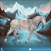 Horse Color:Chocolate Bay Chinchilla Ice 