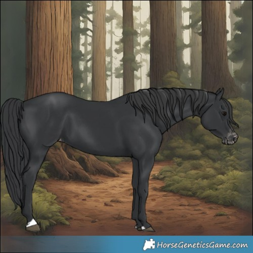 Horse Color:Black Varnish