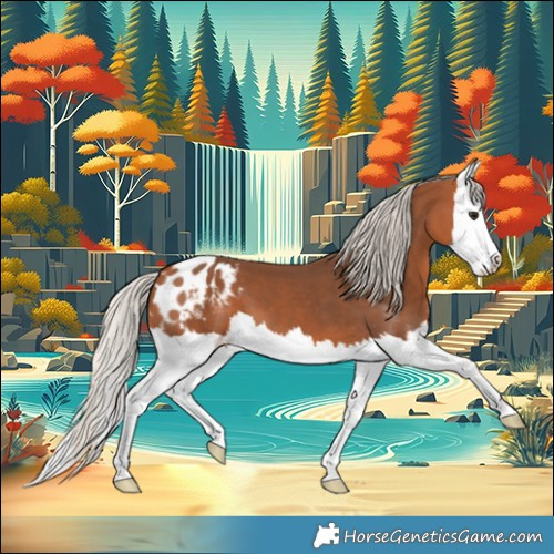 Horse Color:Silver Bay Splash Blanket