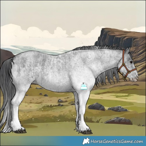 Horse Color:White Spotted Blue Roan Rabicano  and White Spotted Blue Roan Rabicano 