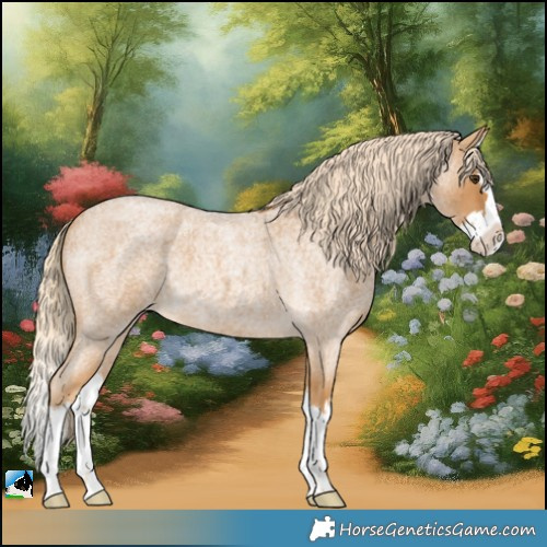 Horse Color:Palomino Roan Splash