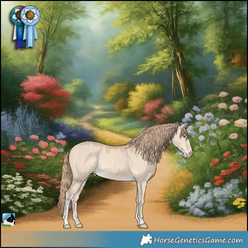 Horse Color:Perlino Dun Rabicano