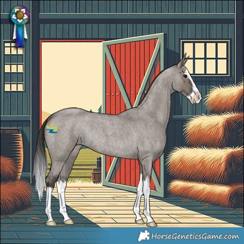 Horse Color:Smoky Grullo Roan Splash
