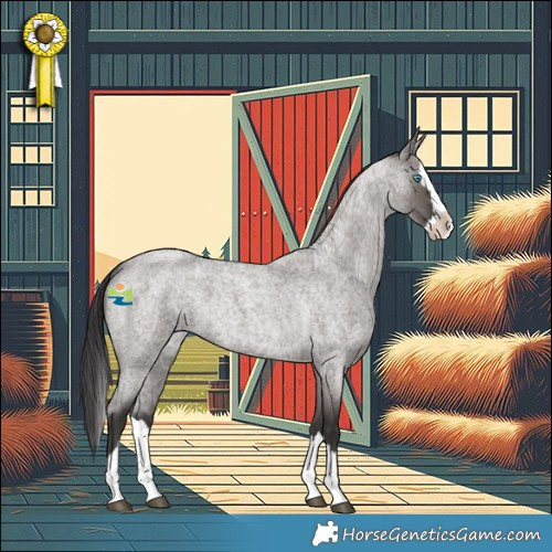 Horse Color:Smoky Grullo Roan Splash