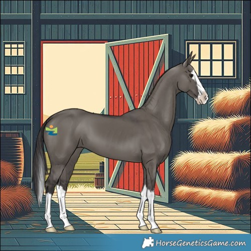 Horse Color:Smoky Grullo Splash