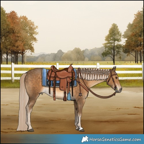 Horse Color:Chocolate Palomino Rabicano 