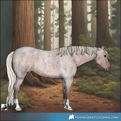 Horse Color:Silver Blue Roan 
