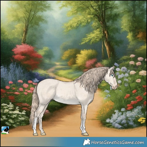 Horse Color:Perlino Dun Merle 