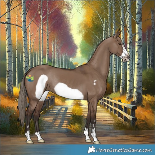 Horse Color:Liver Red Dun Frame Rabicano
