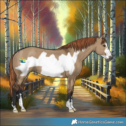 Horse Color:Gray Liver Red Dun Frame Rabicano 