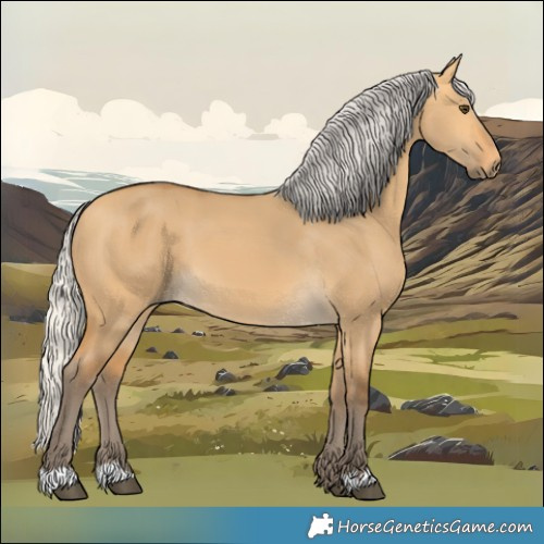 Horse Color:Silver Buckskin Dun 