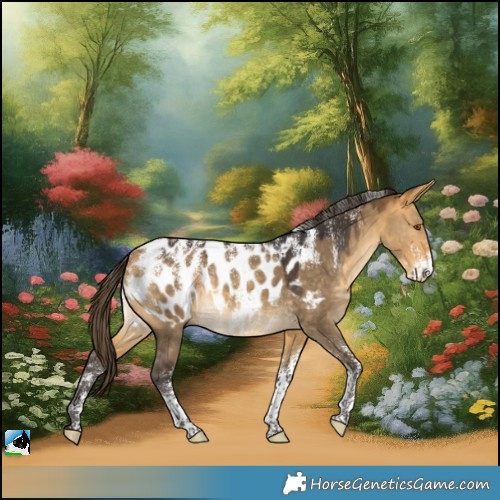 Horse Color:Powder White Buckskin Dun Appaloosa