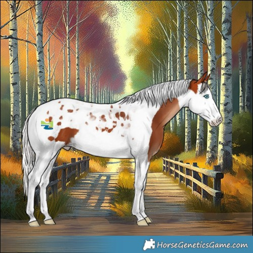 Horse Color:Silver Bay Splash Tobiano 