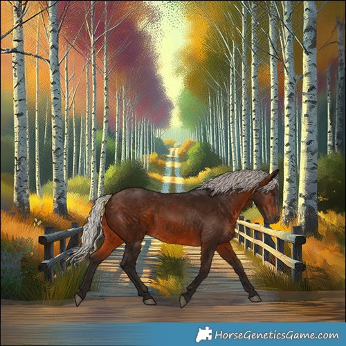 Horse Color:Gray Silver Bay
