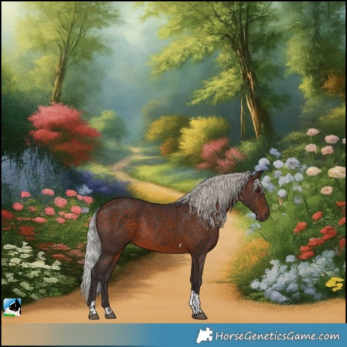 Horse Color:Silver Bay Tobiano