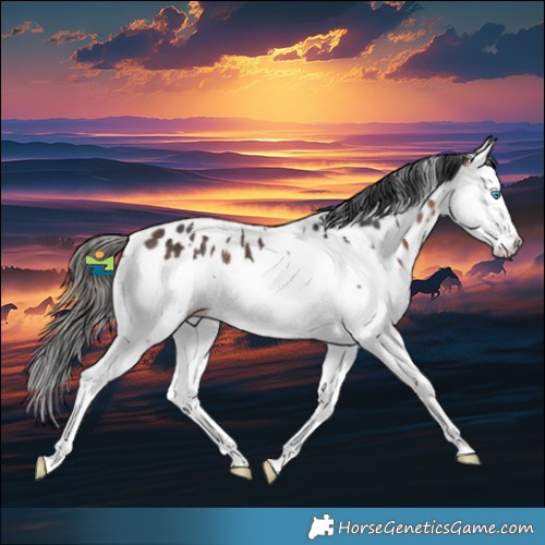 Horse Color:White Spotted Brown Splash Near Leopard Rabicano