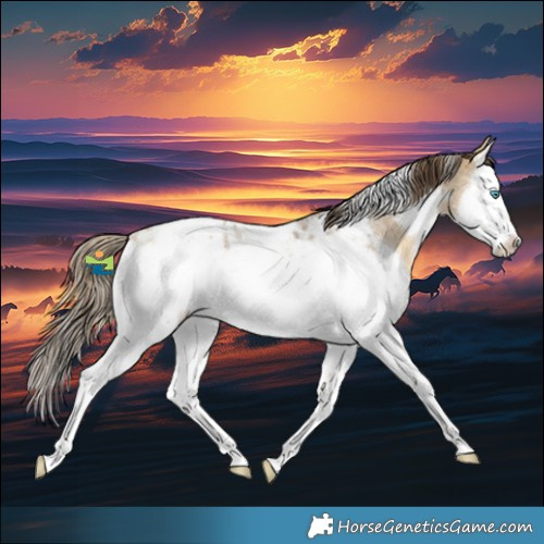 Horse Color:White Spotted Sable Cream Champagne Roan Splash Appaloosa Rabicano 