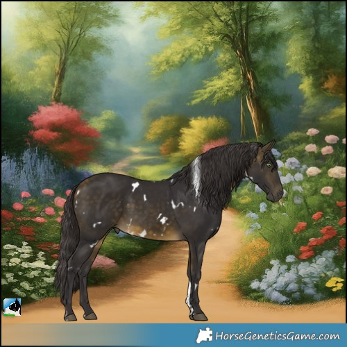 Horse Color:White Spotted Buckskin Tobiano