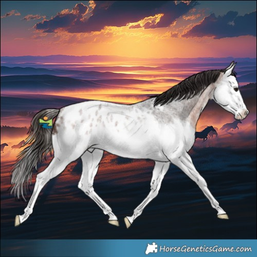 Horse Color:Bay Roan Splash Blanket Rabicano