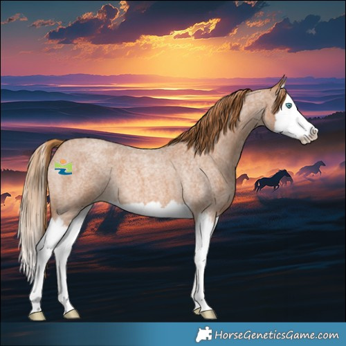 Horse Color:Red Roan Splash