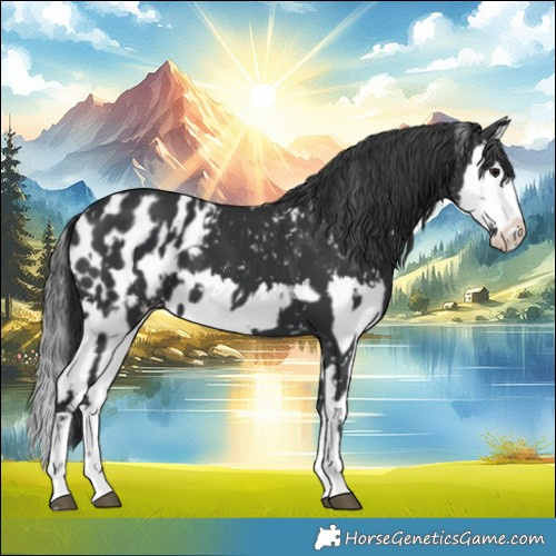 Horse Color:Black Blanket  and Black Splash Blanket 