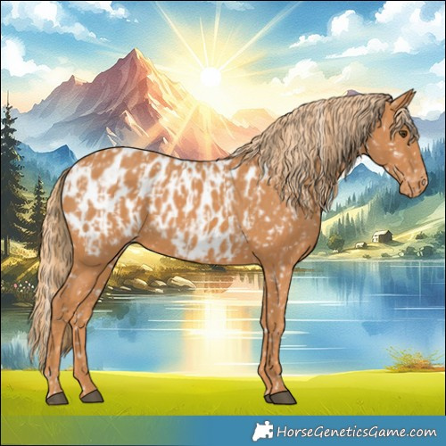 Horse Color:Chestnut Near Leopard  and Chestnut Near Leopard 