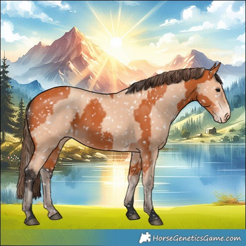 Horse Color:Bay Snowflake Varnish and Amber Champagne Snowflake Varnish