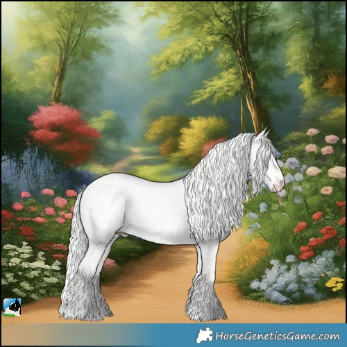 Horse Color:Silver Perlino Dun