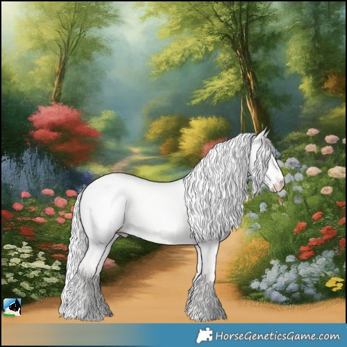 Horse Color:Silver Perlino Dun